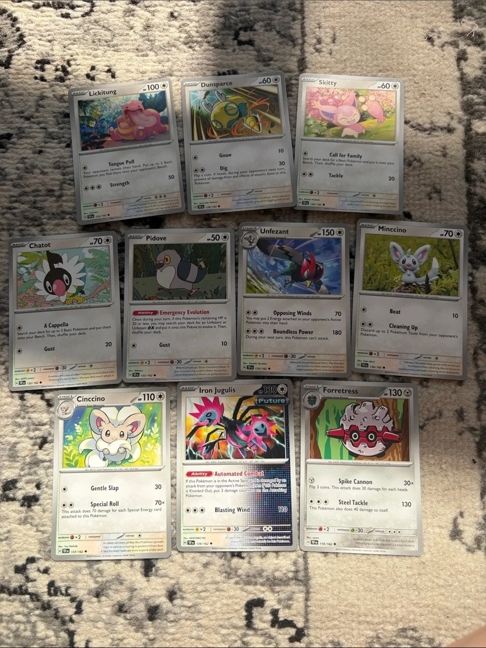 Pokémon Temporal Forces Binder Builder Lot 69 Unique Cards | No Duplicates